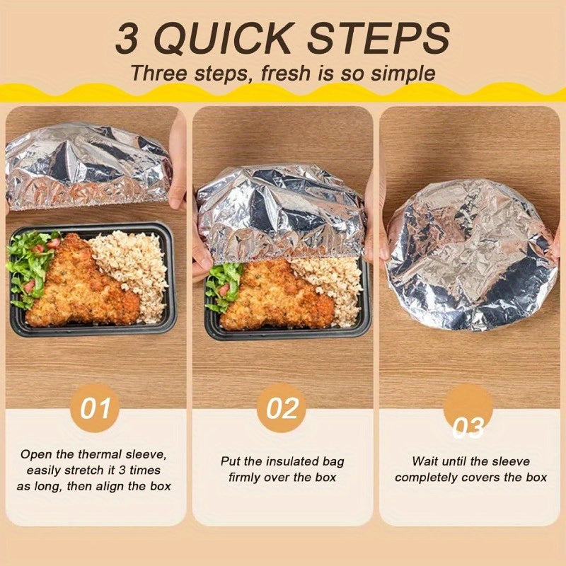 Home dining table & food container aluminum foil heat-retaining cover