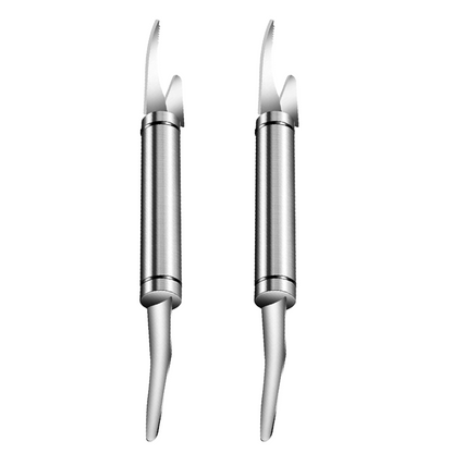 2PCS - 5 In 1 Multifunctional Shrimp Line Fish Maw Knife Stainless Steel Shrimp Deveiner Tool Multifunctional Fast Shrimp Peeler Fish Scale Remover Kitchen Fish and Shrimp Duck Intestine Cleaner