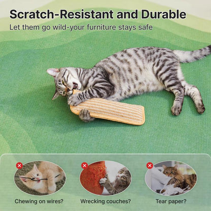 (𝙎𝙥𝙚𝙘𝙞𝙖𝙡 𝙋𝙧𝙤𝙢𝙤𝙩𝙞𝙤𝙣💖) Interactive Catnip Chew Toy with [6000mg A+ Organic Catnip], Soft Sisal Material Scratching and Kicker Cat Toys for Indoor Kittens, Drives Bored Cats Crazy with Fun