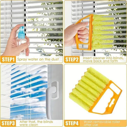 (𝙎𝙥𝙚𝙘𝙞𝙖𝙡 𝙋𝙧𝙤𝙢𝙤𝙩𝙞𝙤𝙣💖)Generic Washable Multifunction Cleaning Window Blinds Brush, 1 Count Portable Home Air Conditioning Cleaner Duster, Household Crevice Cleaning Brush, Household Items