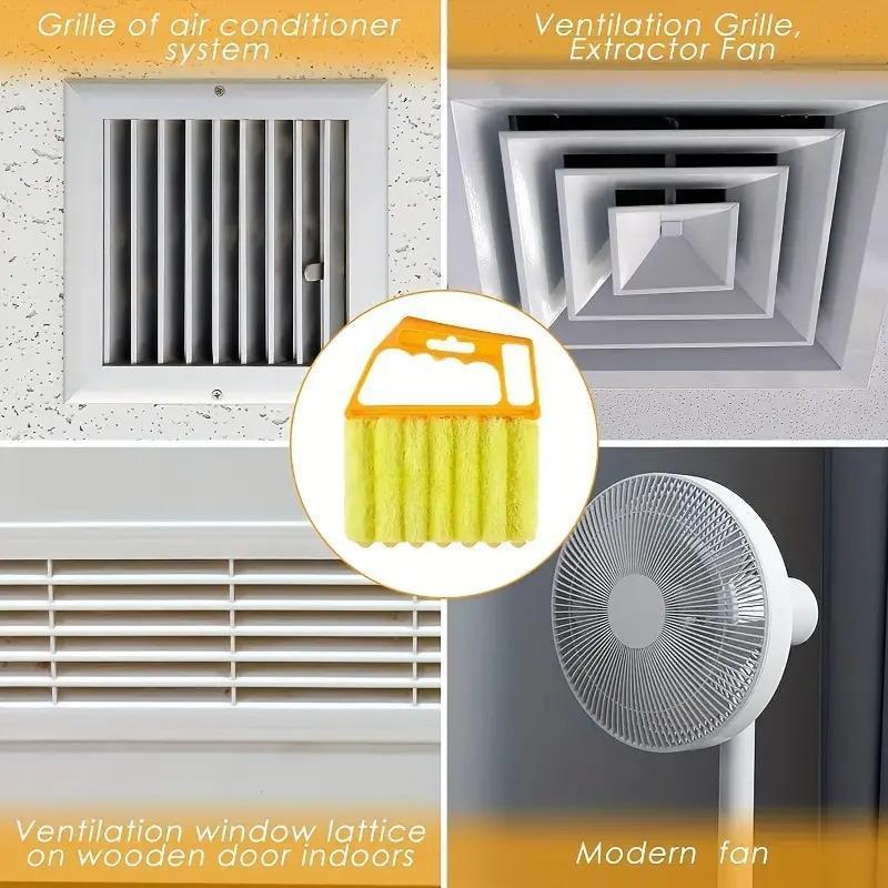 (𝙎𝙥𝙚𝙘𝙞𝙖𝙡 𝙋𝙧𝙤𝙢𝙤𝙩𝙞𝙤𝙣💖)Generic Washable Multifunction Cleaning Window Blinds Brush, 1 Count Portable Home Air Conditioning Cleaner Duster, Household Crevice Cleaning Brush, Household Items