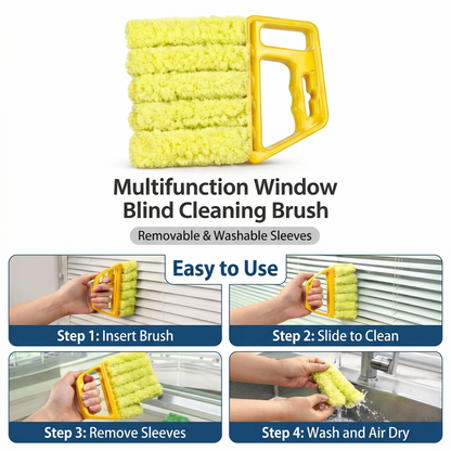 (𝙎𝙥𝙚𝙘𝙞𝙖𝙡 𝙋𝙧𝙤𝙢𝙤𝙩𝙞𝙤𝙣💖)Generic Washable Multifunction Cleaning Window Blinds Brush, 1 Count Portable Home Air Conditioning Cleaner Duster, Household Crevice Cleaning Brush, Household Items
