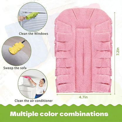 (𝙎𝙥𝙚𝙘𝙞𝙖𝙡 𝙋𝙧𝙤𝙢𝙤𝙩𝙞𝙤𝙣💖)Duster Refills for Swiffer Electrostatic Dust Removal Brush Refills Multisurface 360° Larger Size Dusters with 4X Microfibers Unscented Disposable Dusters Machine Washable Reusable Environmentally Friendly Choice