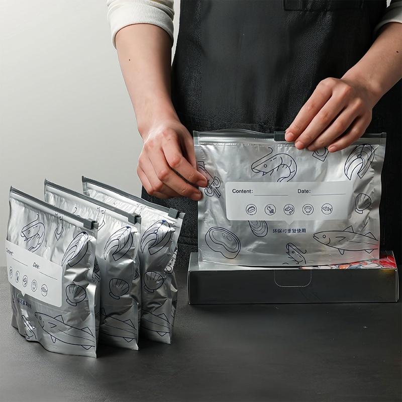 ✨Best Seller✨| MCOIKY® Food Grade Aluminum Foil Fresh-Keeping Bag  - S+M+L per 2pcs | Total : 6pcs