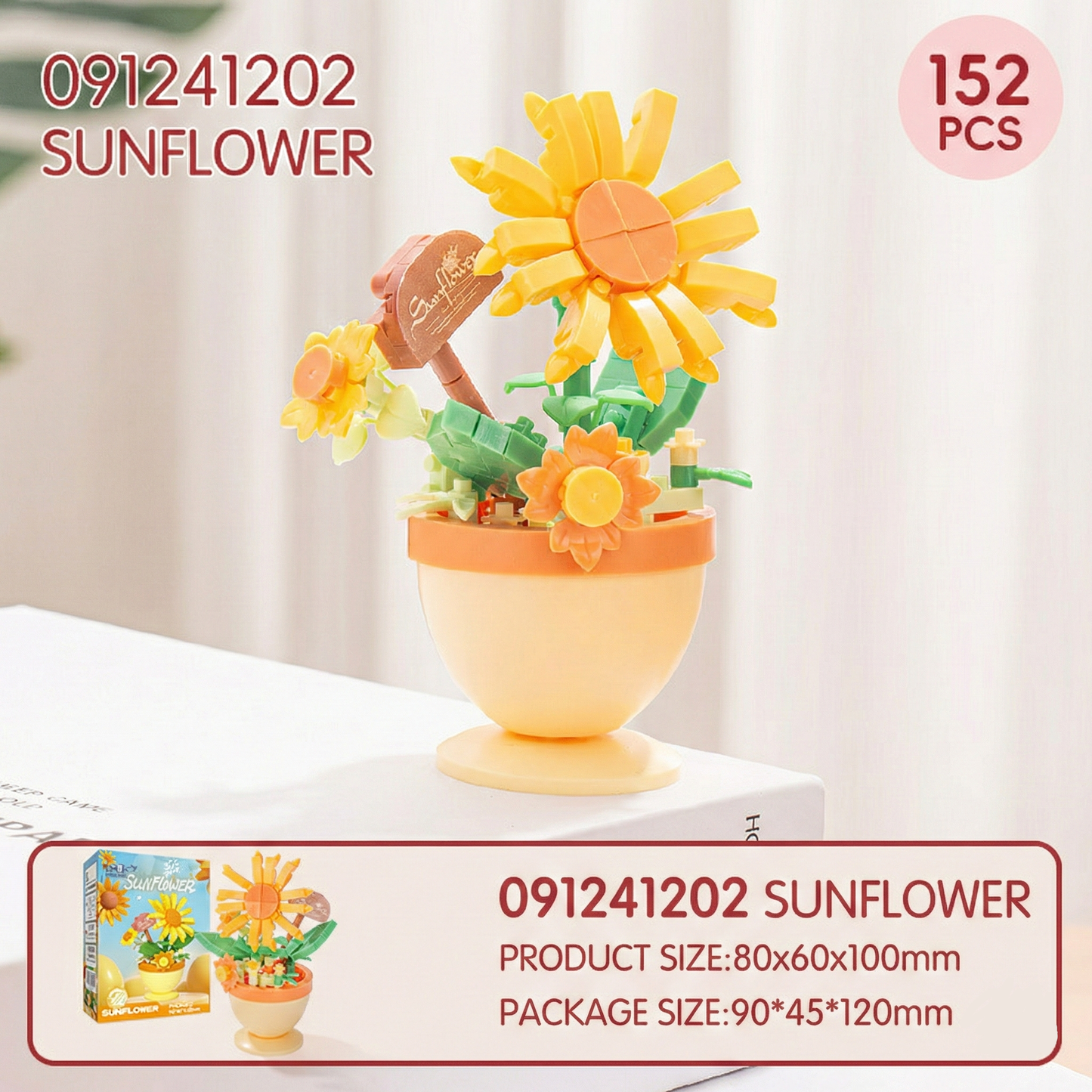 ✨Best Seller✨| MCOIKY® DIY Building Block Flower Bouquet Pot🌷