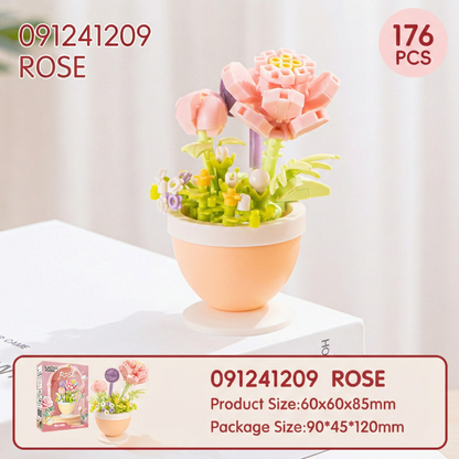 ✨Best Seller✨| MCOIKY® DIY Building Block Flower Bouquet Pot🌷