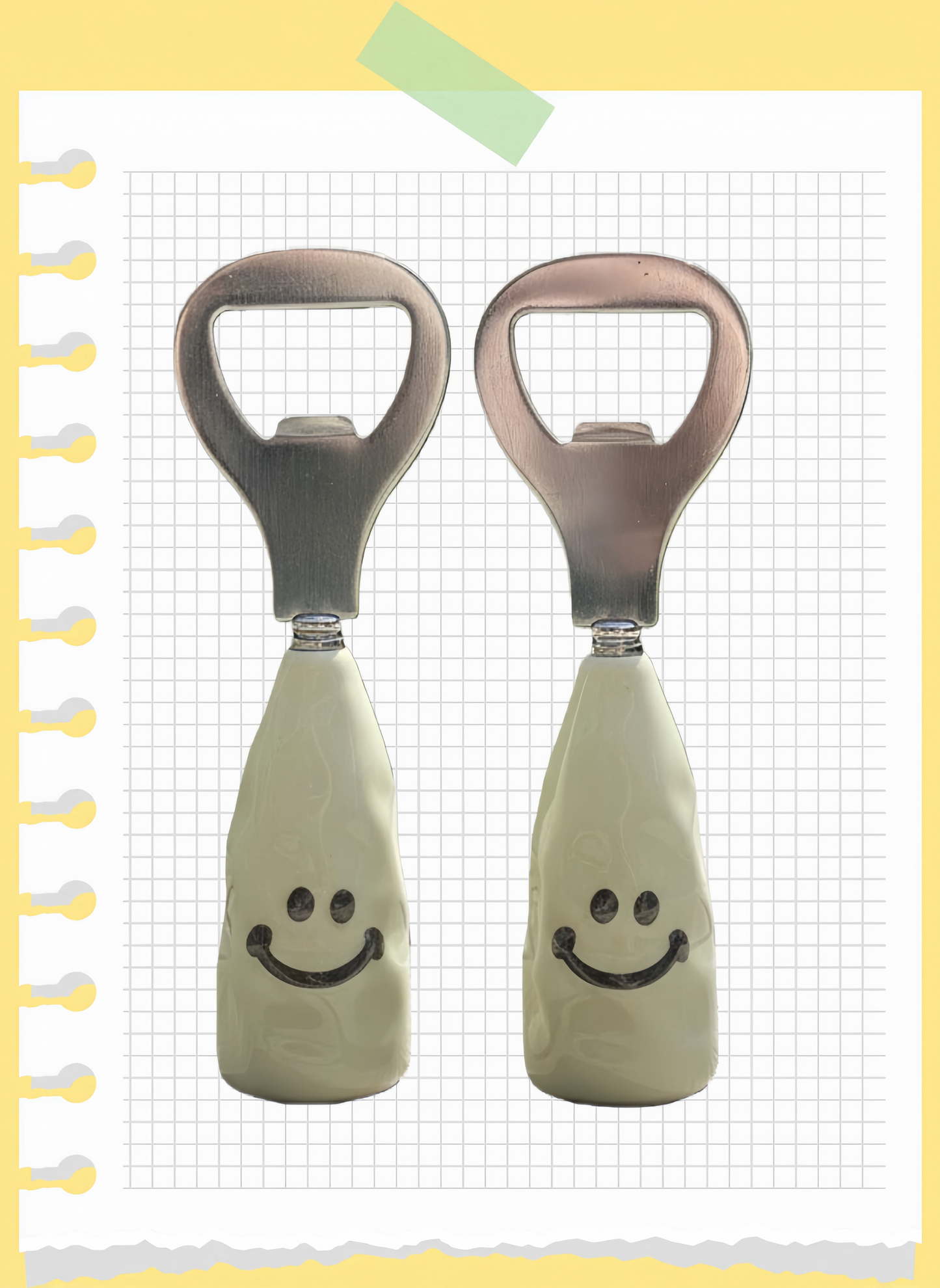 MCOIKY® Smiley Face Standing Bottle Opener