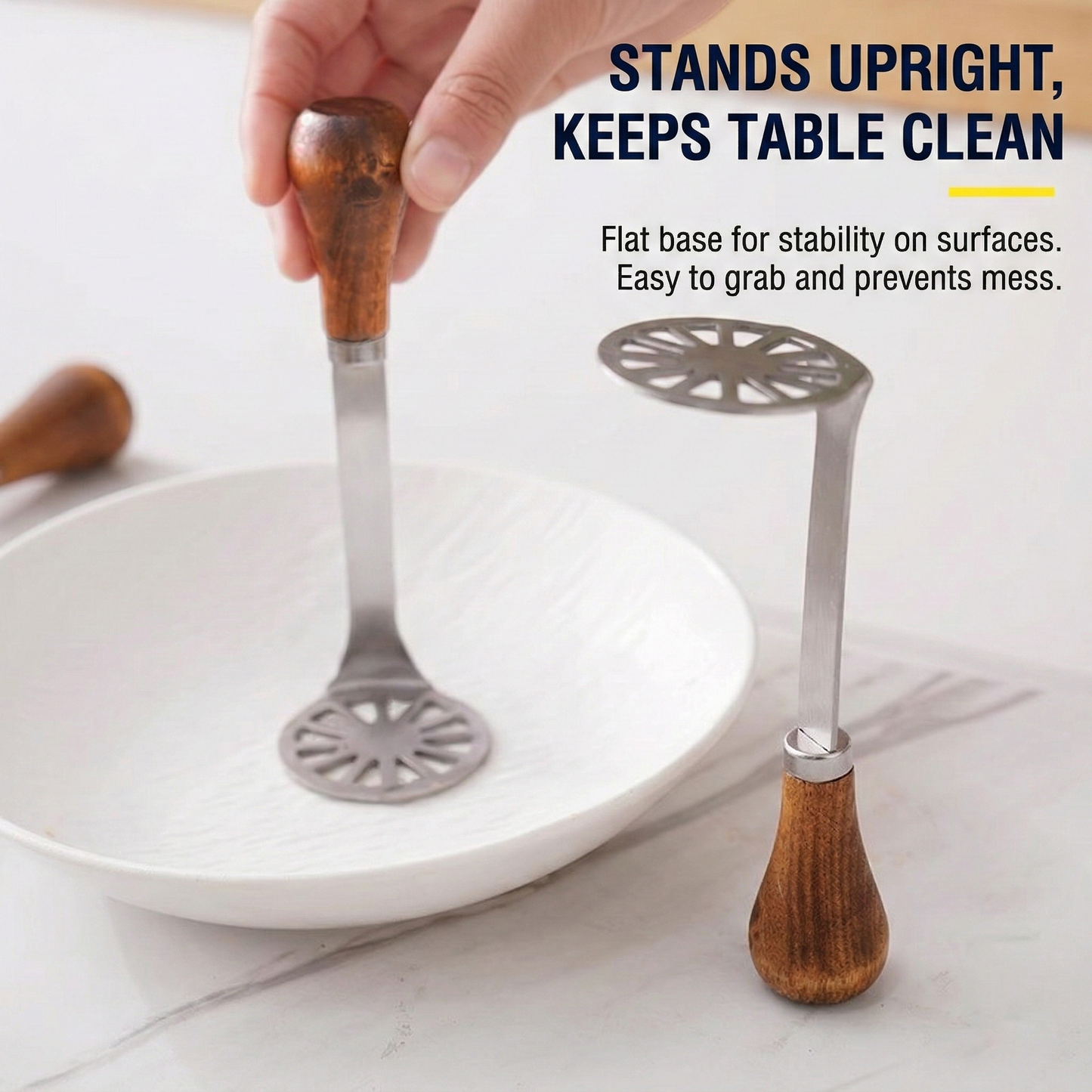 MCOIKY® Standing Potato Masher