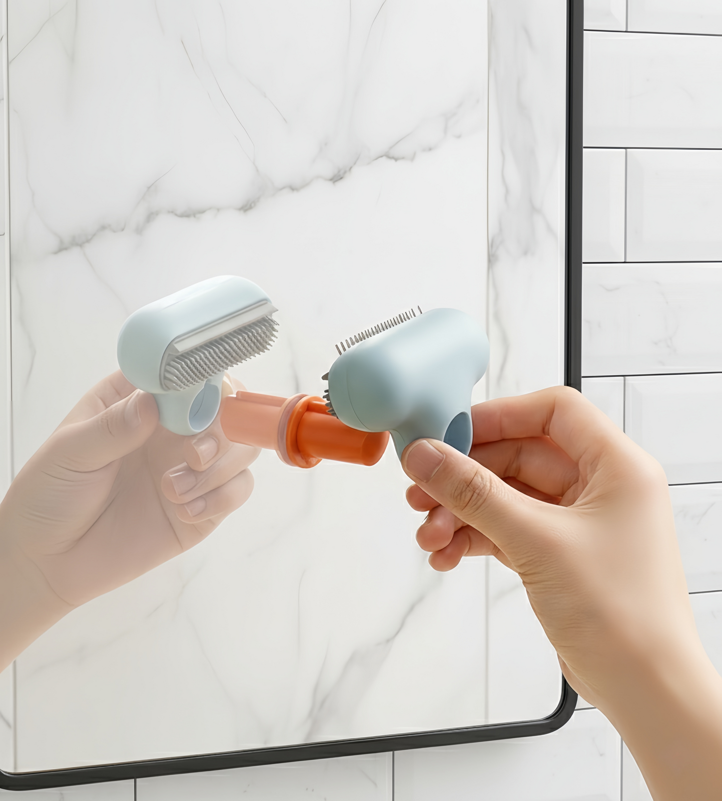 MCOIKY® Mini "T" Mirror Squeegee & Scrubber