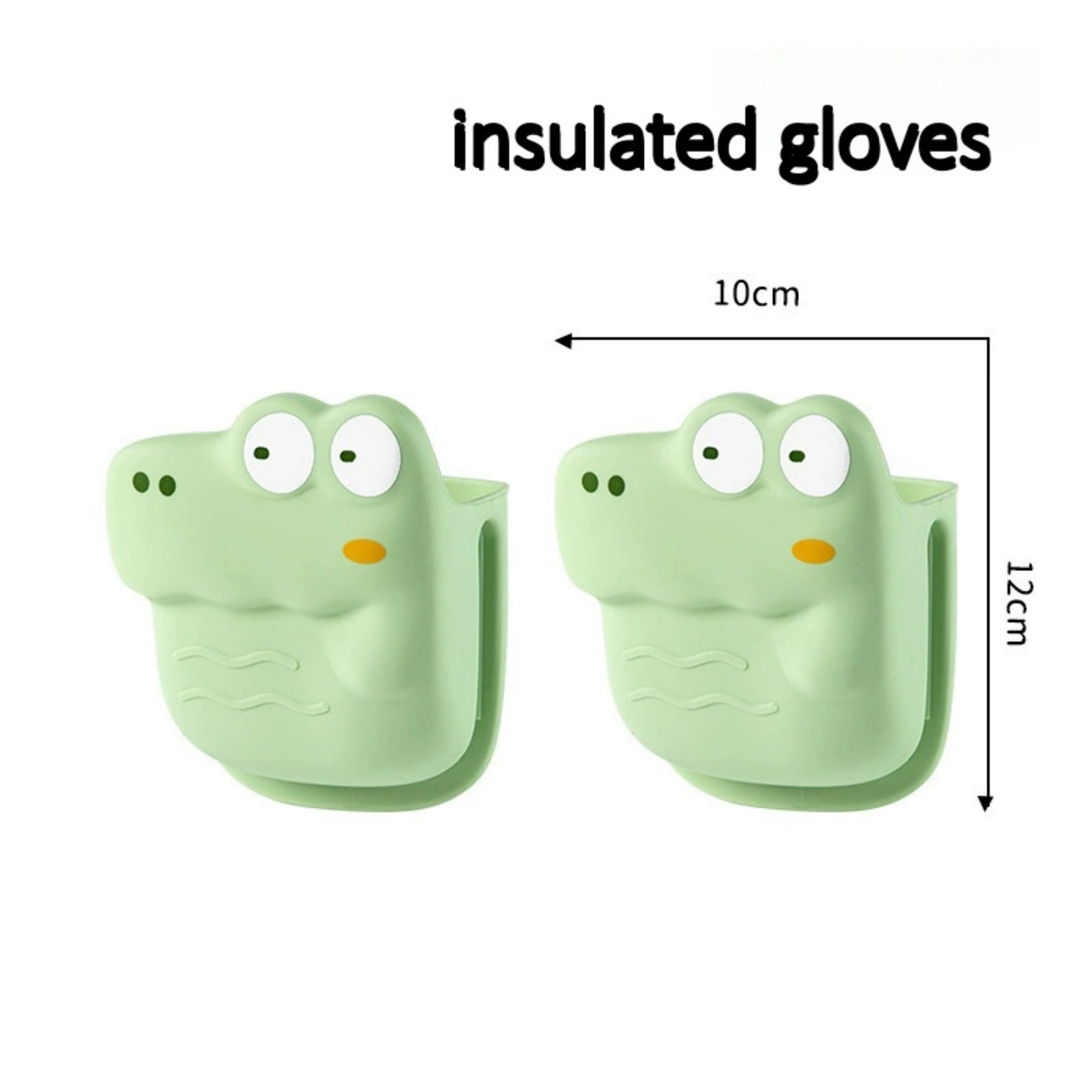 2x Crocodile Silicone Mitts (1 Pair)
