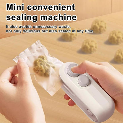🎉Special limited-time discount | Upgraded Mini Bag Sealer With Cutter And Magnet, 2 In 1 Rechargeable Usb C Bag Sealer Heat Seal Machine With Sealer&Cutter