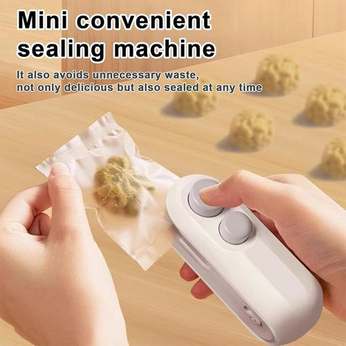🎉Special limited-time discount | Upgraded Mini Bag Sealer With Cutter And Magnet, 2 In 1 Rechargeable Usb C Bag Sealer Heat Seal Machine With Sealer&Cutter