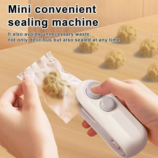 🎉Special limited-time discount | Upgraded Mini Bag Sealer With Cutter And Magnet, 2 In 1 Rechargeable Usb C Bag Sealer Heat Seal Machine With Sealer&Cutter