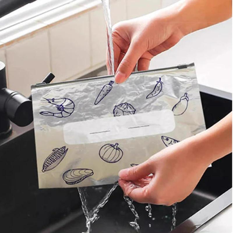 ✨Best Seller✨| MCOIKY® Food Grade Aluminum Foil Fresh-Keeping Bag  - S+M+L per 2pcs | Total : 6pcs