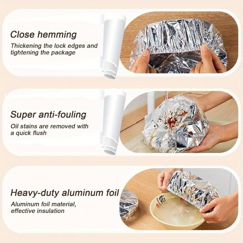 Home dining table & food container aluminum foil heat-retaining cover