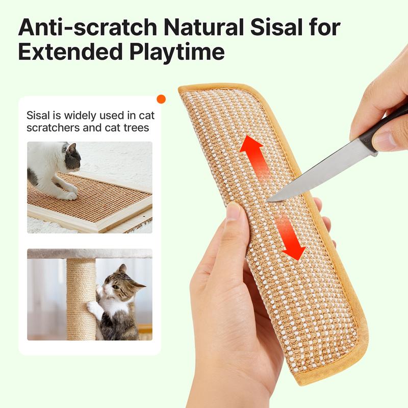 (𝙎𝙥𝙚𝙘𝙞𝙖𝙡 𝙋𝙧𝙤𝙢𝙤𝙩𝙞𝙤𝙣💖) Interactive Catnip Chew Toy with [6000mg A+ Organic Catnip], Soft Sisal Material Scratching and Kicker Cat Toys for Indoor Kittens, Drives Bored Cats Crazy with Fun