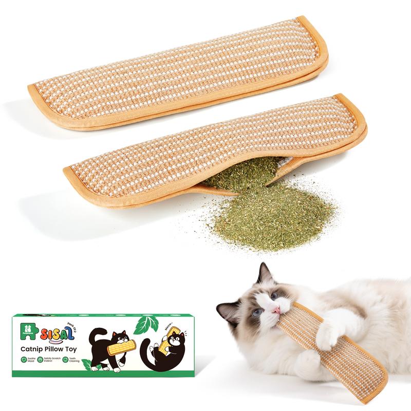 1pc: Solo Play - Sisal Catnip Pillow 🐱