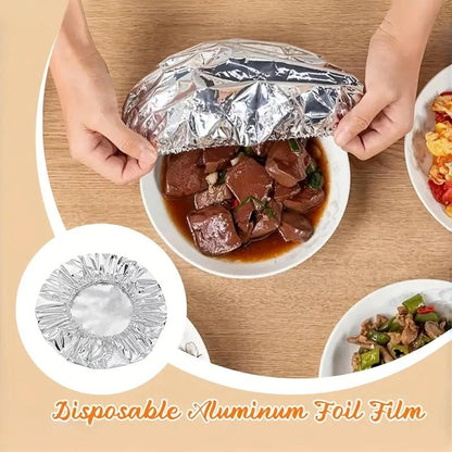 Home dining table & food container aluminum foil heat-retaining cover
